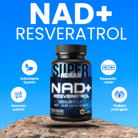 NAD + Resveratrol - Cápsulas de Reparación Celular